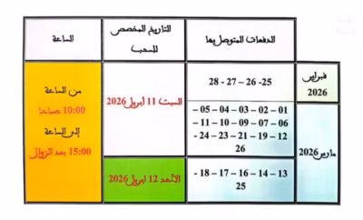 جدول استلام شواهد حسن السيرة الجاهزة من القنصلية العامة للمملكة المغربية بمدينة الميريا بإسبانيا