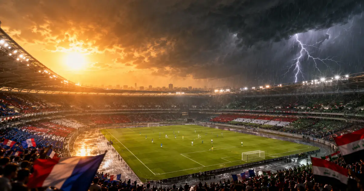 الحر الشديد والعواصف الرعدية يهددان مباراة فرنسا والعراق في كأس العالم 2026 32 مباراة فرنسا والعراق