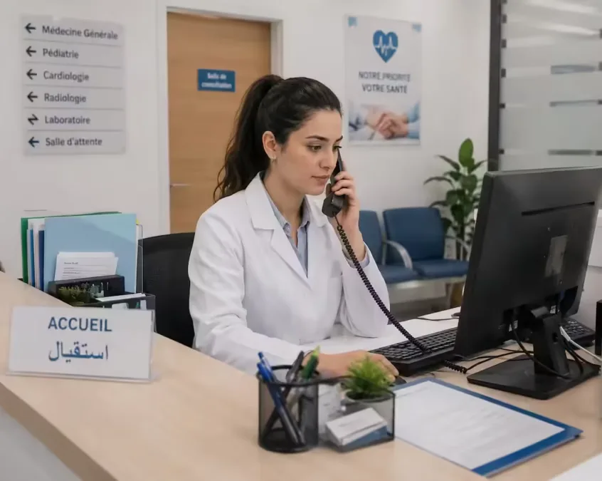 requis 1 secretaire medicale ville tanger