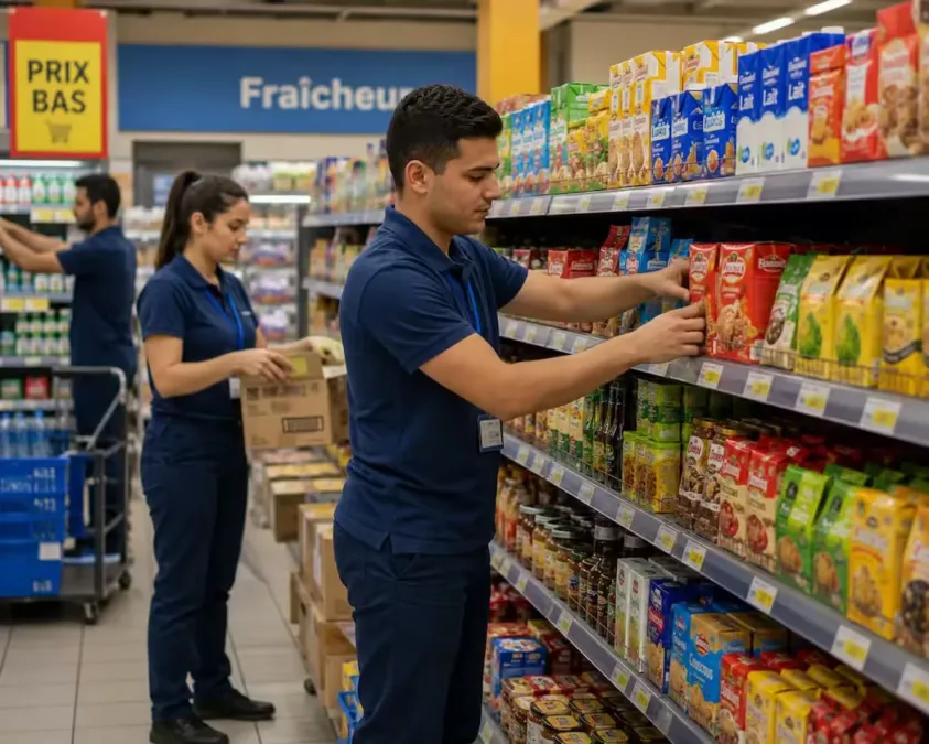 requis 3 employe de libre service mise en rayon ville tanger