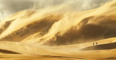 عاصفة رملية قوية تضرب مراكش