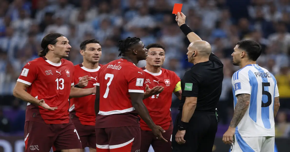 سويسرا تنتقد التحكيم بعد الخروج أمام الأرجنتين