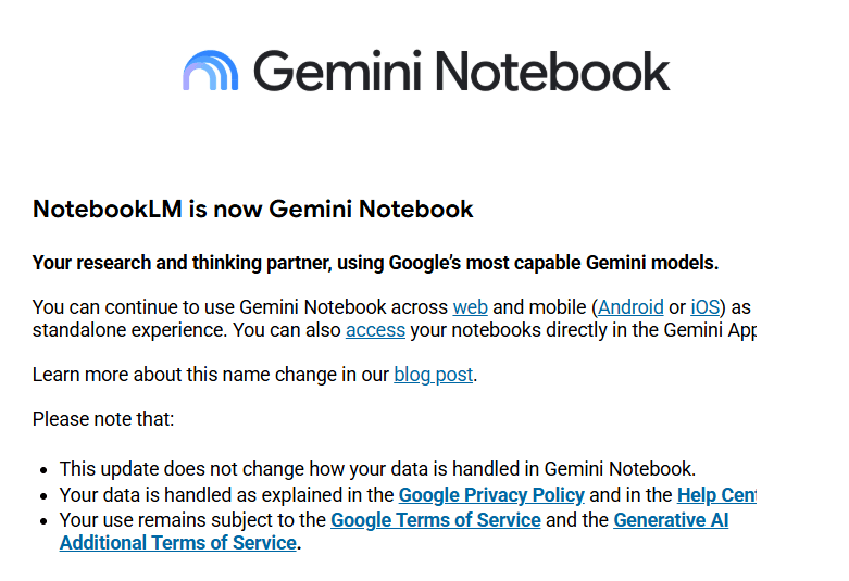 جوجل تغيّر اسم NotebookLM إلى Gemini Notebook وتضيف حاسوباً سحابياً لتحليل البيانات 2 image 10