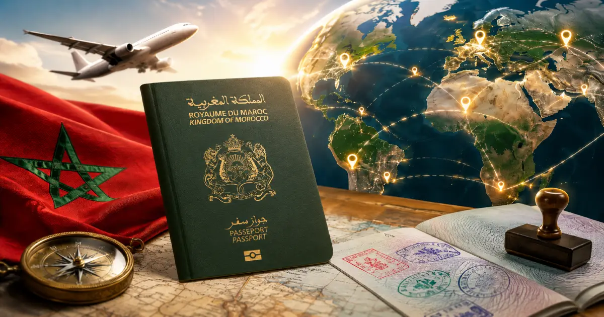 جواز السفر المغربي يحتل المرتبة 67