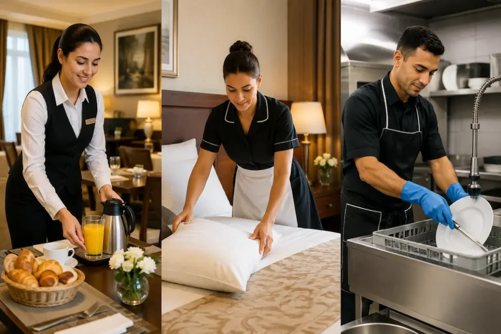 requis 3 employes hotel serveuse femme chambre plongeur cdd tetouan